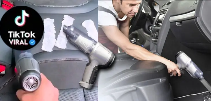 EZVac Pro collage cleaning car